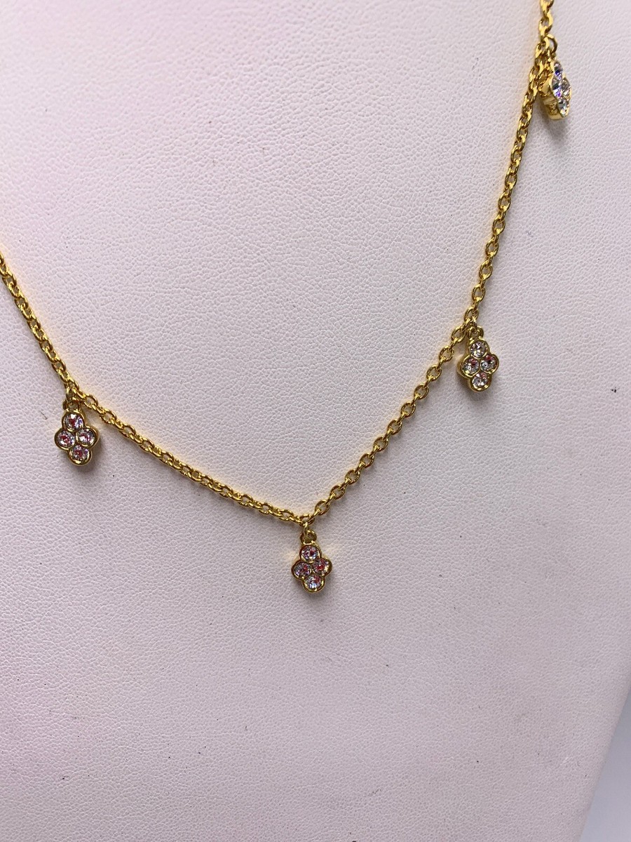 $58 ralph lauren gold tone CZ crystal 19