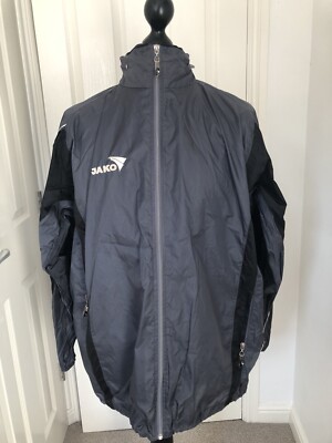 Jako Sports Jacket retro black zip up training waterproof CB07
