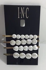 Hair Pins I.N.C. International Concepts Elegant Silver-Tone Imitation Pearl  New