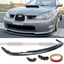Fit 06 07 Impreza WRX Unpainted S204 Style 1PC Front Bumper Lip Spoiler Body Kit