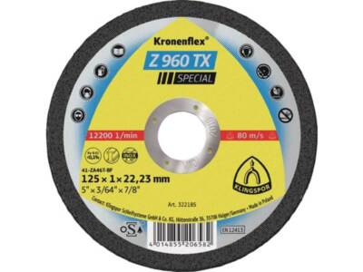 25er PACK(Stk) KLINGSPOR 322185 Trennscheibe Z 960 TX D125x1mm gerade INOX Bohru