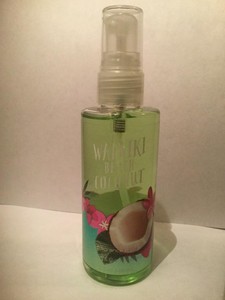 Details About Bath And Body Works Waikiki Beach Coconut Fragrance Mist 3 Fl Oz Travel Size