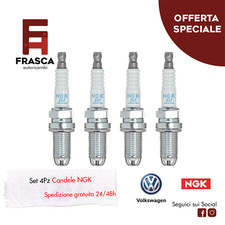 Candele 4 Pezzi NGK Volkswagen Golf 2.0 GTI 16V 150 CV 1.6 101 CV 1.8 125 CV