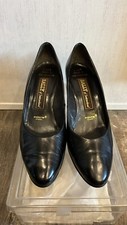 Vintage Bally Of Switzerland Women s Pumps Black Leather Size 8.5 M
