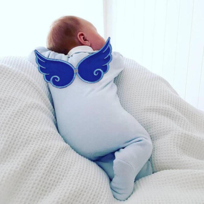 Neugeborenes Baby Kleidung Decke Engelsflügel Set Amor Flügel Set