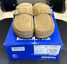 Pick Color&Size-Women's Birkenstock Buckley Shearling Suede Clog Shoe Narrow Fit