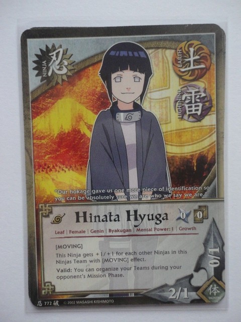 Naruto Karte 3x Hunata Hyuga Moving 772 Common 1 Edition Ebay