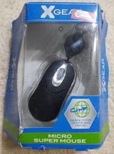 XGEAR Mini Retractable USB Optical Scroll Wheel Computer Notebook Mouse Black