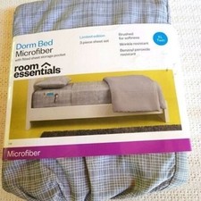 Room Essentials Dorm Bed XL Twin 3-piece Microfiber Sheets