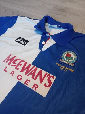 Blackburn Rovers 1994/1995 Champion ORIGINAL Asics Vintage Rare