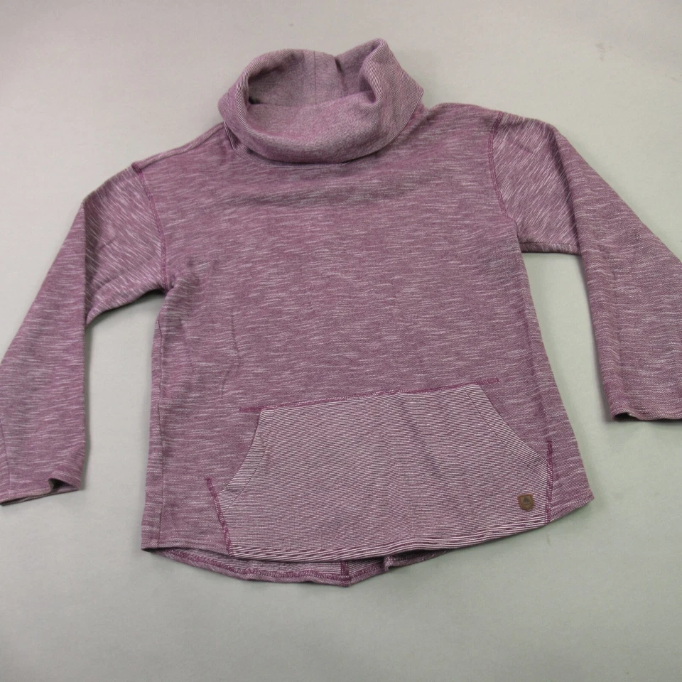 Suéter Burton Mujer Mediano Manga Larga Cuello Alto Bolsillos Rosa Foto 2 de 4