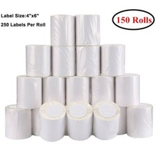 150 rollos de etiquetas de envío térmico directo 4x6 - para persiana enrollable y UPS Zebra 2844 Zp-450