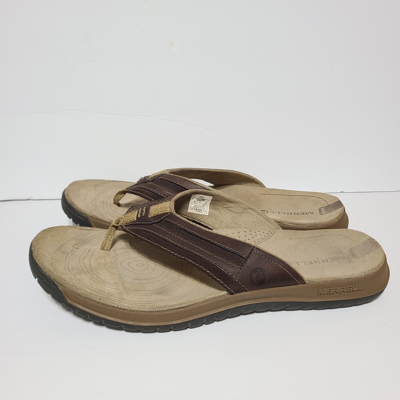 Sandali infradito B42 Merrell Traveler inclinabili espresso in pelle misura 11