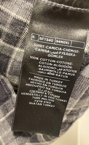 tom ford western plaid checkered shirt button size 42 - Picture 6 of 7