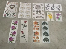 Mrs. Grossman's Flower Sticker Lot Tulips, Trees, Wreath & More