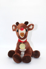 Dan Dee 50 Year Anniversary 14" Plush Rudolph The Red Nose Reindeer Sings Works