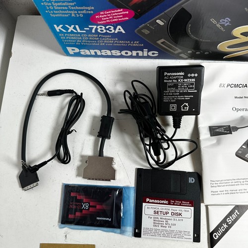 Panasonic KXL-783A Black Built-In Speaker Portable External CD-ROM Drive Player - Picture 3 of 20