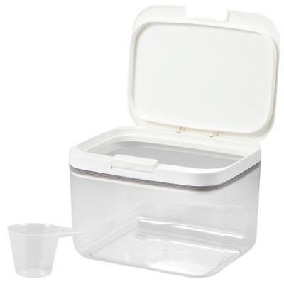 Laundry Pods Container Automatic Pop-Up Scent Booster Washing Powder Storage Box