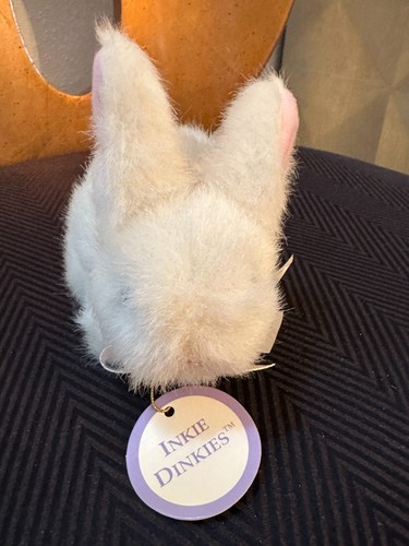 NWT Rare VTG 1990 North American Bear Co. Inkie Dinkies Bunny White Pink Bow - 第 11/14 張圖片