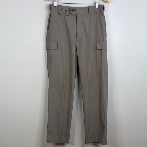 Tilley, Vintage Tilley Pants Mens 32 x 29 Khaki Beige Cargo Straight Leg Made in Canada