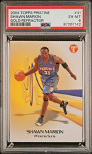 SHAWN MARION 2004-05 Topps Pristine Gold Refractor 24/27 PSA 6 (pop 2)