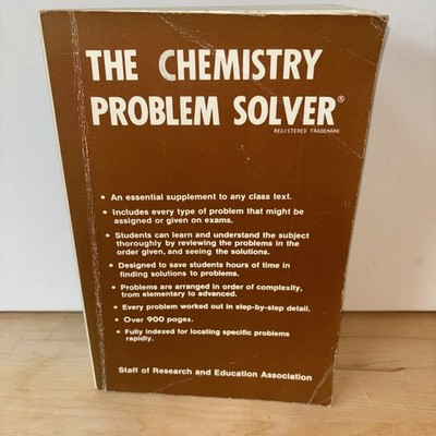 The Chemistry Problem Solver Paperback