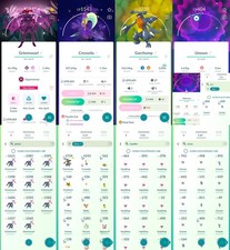 Pok mon Shiny Grimmsnarl BG, Bewear, Unown, Impidimp  Wild Area PTC  Tr-de Go  