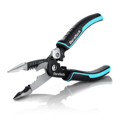 Duratech 5-In-1 Wire Stripper 8 Wire Stripper And Crimping Tool Premium Cr-V