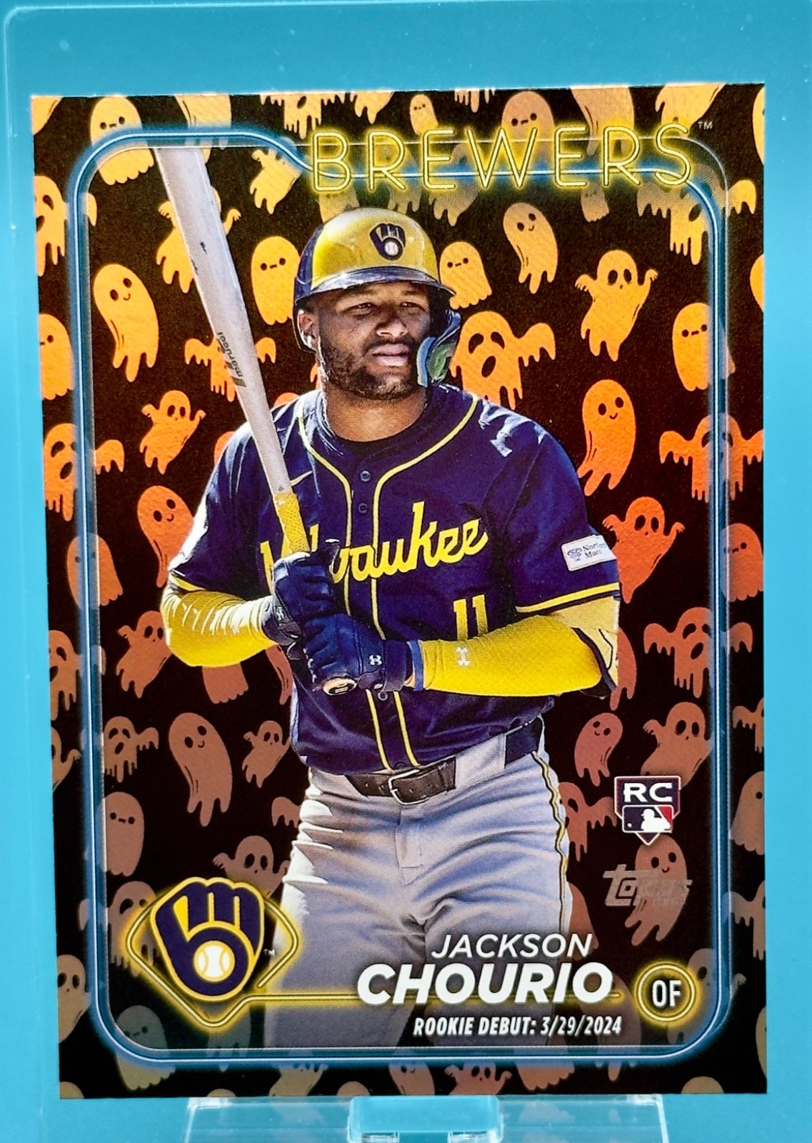 2024 Topps Update Series - Rookie Debut Jackson Chourio #US155 Ghost Foil (RC)