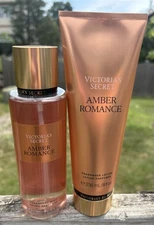 Victoria's Secret Amber Romance Fragrance Mist  And Lotion & Body Set