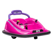 12V Bumper Car for Kids with Remote, 360  Electric Ride-on Toy Pink