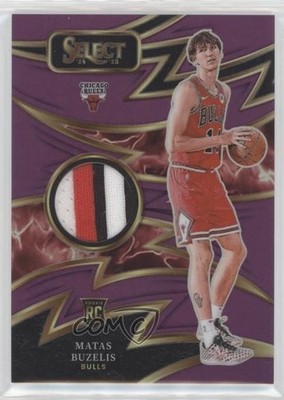 2024-25 Panini Select Sparks Purple Prizm 86/99 Matas Buzelis #SPK-BUZ 1e41