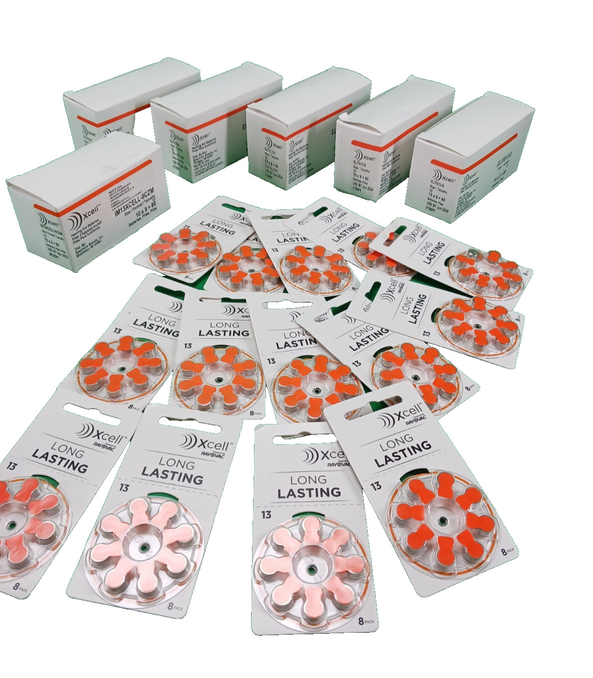 Rayovac XCell Hearing Aid Batteries Size 13 TOTAL 592 BATTER