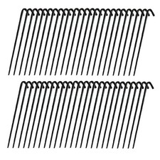 Fifty 50 Heavy Duty 10" Steel Anchor Stakes For Various Outdoor Applications