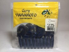 70049) Gary YAMAMOTO 5" DOUBLE TAIL GRUB 10pcs #240 SMOKE PEARL BLUE, Japan pack