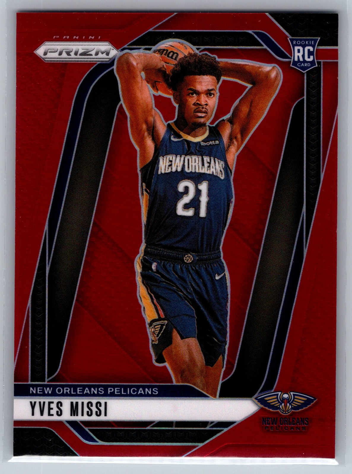 2024 Prizm Yves Missi Rookie Red /299 #233 New Orleans Pelicans
