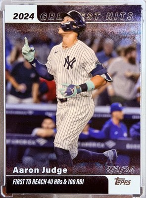 2025 Topps Series 1 Aaron Judge #GH-1 2024 Greatest Hits - New York Yankees