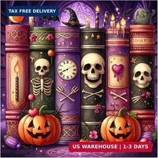 Halloween Diamond Art Kits for Adults, Books Diamond Painting Kits, 12x12in