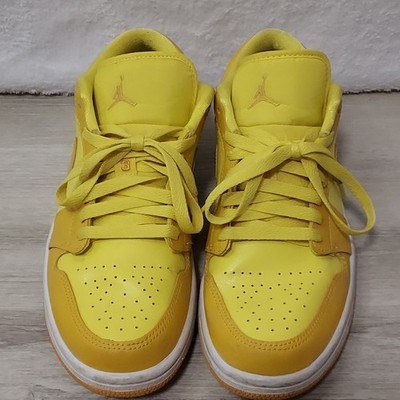 Nike Air Jordan 1 Low Yellow Strike Pollen DC0774-700 Womens Shoes Sneaker SZ 8