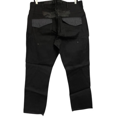 Sean John Newton Jeans Men 40 Black Denim Baggy Y2K Sculpted Leg Relaxed Fit NWT