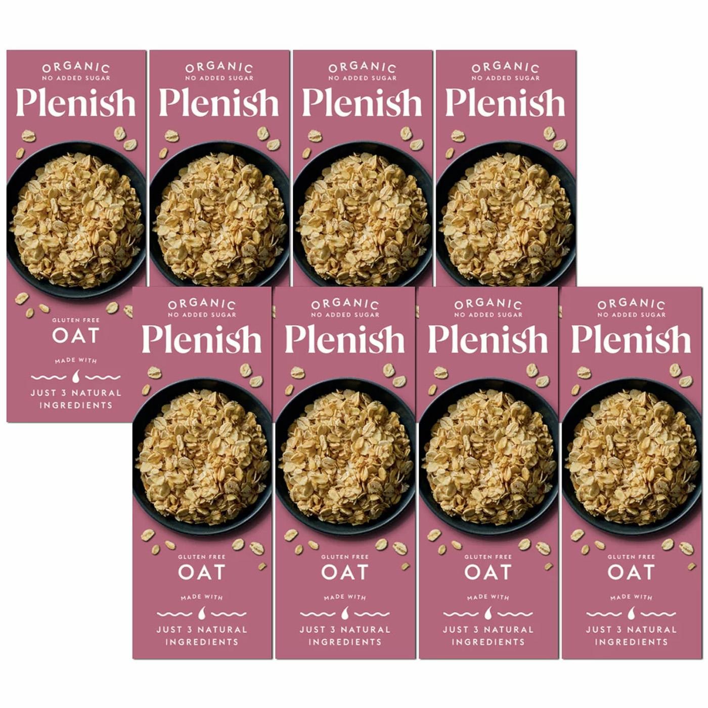 Plenish Organic Unsweetened Oat Milk 1L Carton (Pack of 8) - Image 3