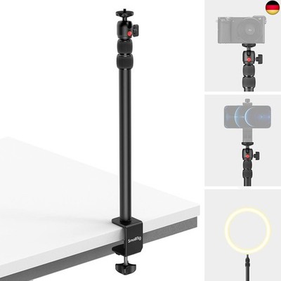 SMALLRIG Kamera Light Stand Tischstativ Lichtstativ mit 1/4''-20 Kugelkopf,
