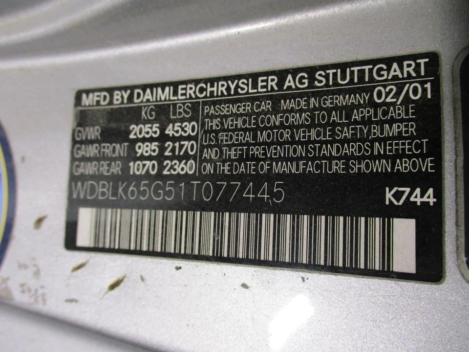 Mercedes-Benz CLK320 2001 Carrier Assembly 2103502914 0580 - Image 3 of 4