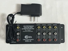 Cable Electronics CE Labs AV400 Audio Video Distribution Amp with Power Adapter