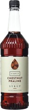 Simply Chestnut Praline Syrup, Vegan & Nut Free Flavoured Syrup for Coffee, Coc