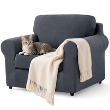 SUBRTEX 3 Pieces Stretch Sofa Slipcover Sets Couch Cover Sets Backrest Cushio...