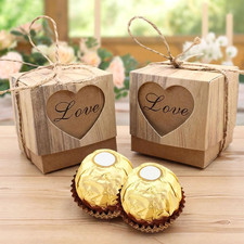 50 PCS Small Gift Boxes, 2X2X2 Inches Party Favor Boxes