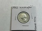 1932 Washington Silver Quarter Key Date & Mint AU Condition 050626 41tk