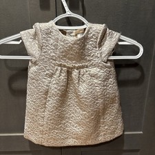 Zara Baby Girl dress size 9-12 months dress Gold Glitter