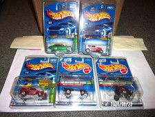 Lot Of 5 Hot Wheels Treasure Hunt Cars With Protecto Paks 1999-2003
